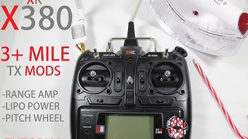 X380 Quadcopter 3+ Mile Transmitter Range Mod + Lipo & Pitch Wheel Mods [Works With Any Transmitter]
