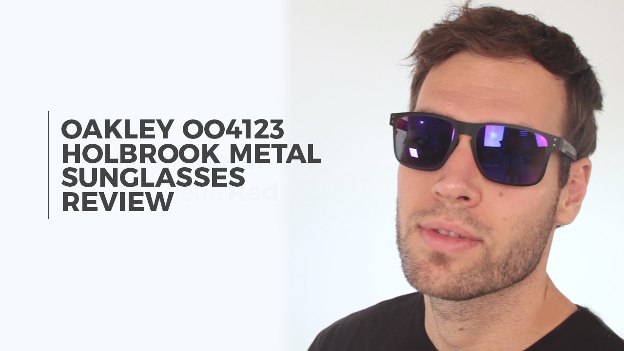 Oakley OO4123 HOLBROOK METAL Sunglasses Review | VisionDirect - YouTube