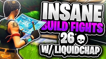 INSANE BUILD FIGHTS! 26 Kill Game w LiquidChap (Fortnite Battle Royale)