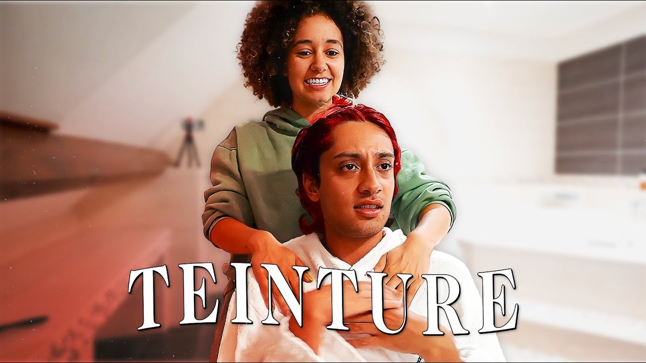 johann m’a laissé lui teindre les cheveux