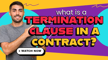 What is "Termination Clause" in a Procurement contract ?