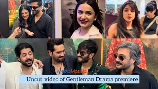 Yumna Zaidi, Sarah Khan, Humayun Saeed, Hira Mani and others at Gentlemen man premiere