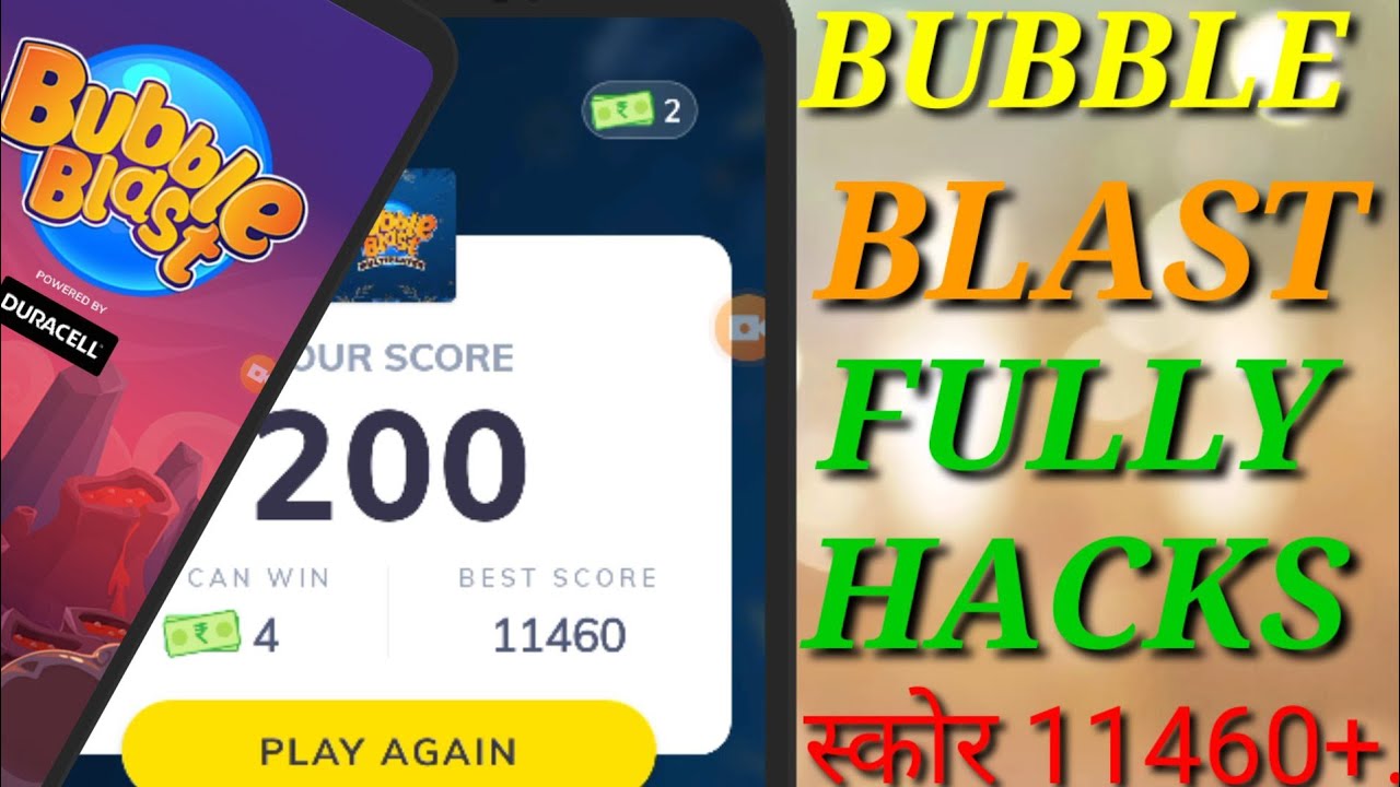 Mx Player Bubble Blast game Fully Hacks | Unlimited Score 100000+