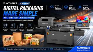 Start a Profitable Pizza Box Printing Business with the Sunthinks SC600 Mini.