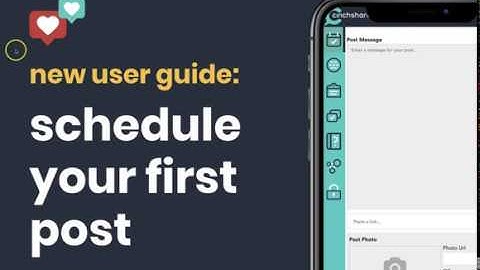 How To Schedule First CinchShare Post
