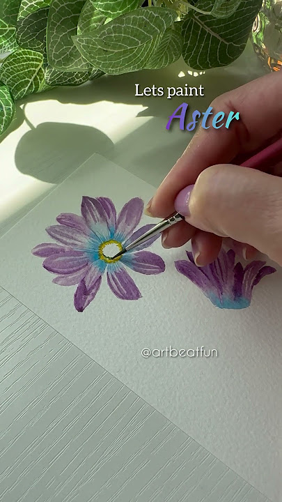 Aster #watercolour #watercolor #art #aster #flowers #floralshorts