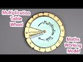 Multiplication Table Wheel Working Model | Multiplication Table TLM | Primary School TLM