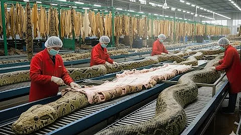 Inside Snake Leather Factory – From Snake Skin to Luxury Jacket (Full Process)