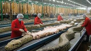 Inside Snake Leather Factory – From Snake Skin to Luxury Jacket (Full Process)