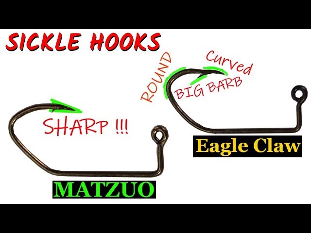 The Best Sickle Hook : Matzuo vs. Eagle Claw 