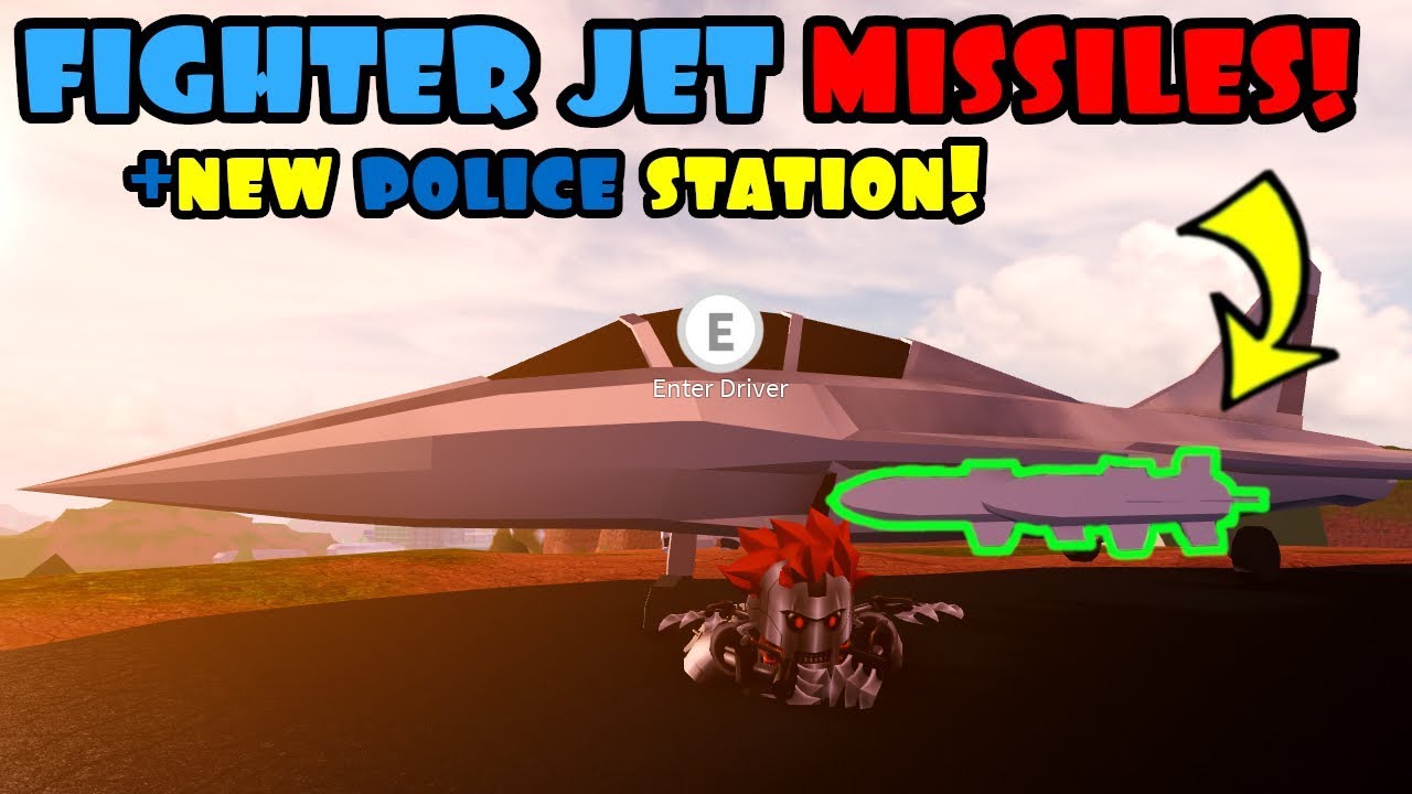 New Fighter Jet Missiles Police Station Roblox Jailbreak Youtube - roblox jailbreak fighter jet