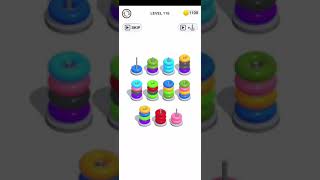 Color Hoop Stack Puzzle Level 116 Walkthrough Solution iOS/Android