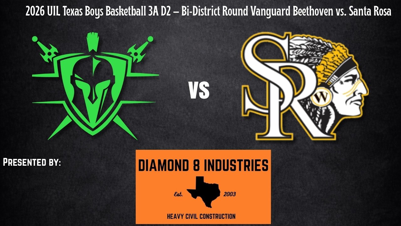 Full Game Replay: 2026 UIL Texas Boys Basketball 3A D2 – Bi-District Round Vanguard Beethoven vs.