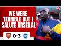 Arsenal 0-3 Brighton | We Were Terrible But I Salute Arsenal (Robbie)