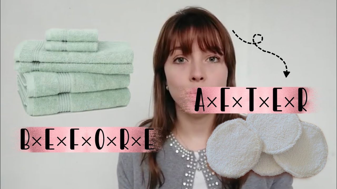 🌟 3 IDEAS para reciclar tus TOALLAS ♻ #DIY pads reutilizables + vincha spa