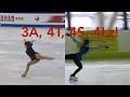 23 ladies of figure skating performing 3A and 4's (triple axels and quads)