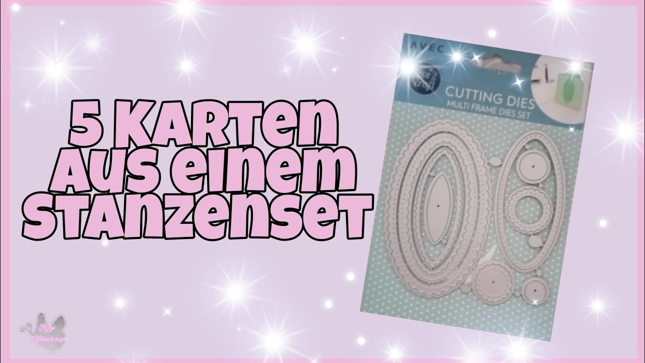 💕 5 Karten aus einem Stanzset 💕 von Action basteln - YouTube