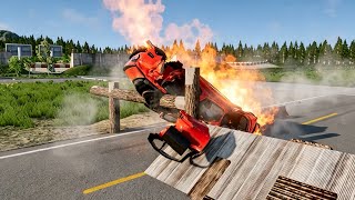 99% CRASH! Can This Car Survive the World's Most Dangerous Obstacle Course 😱🔥
