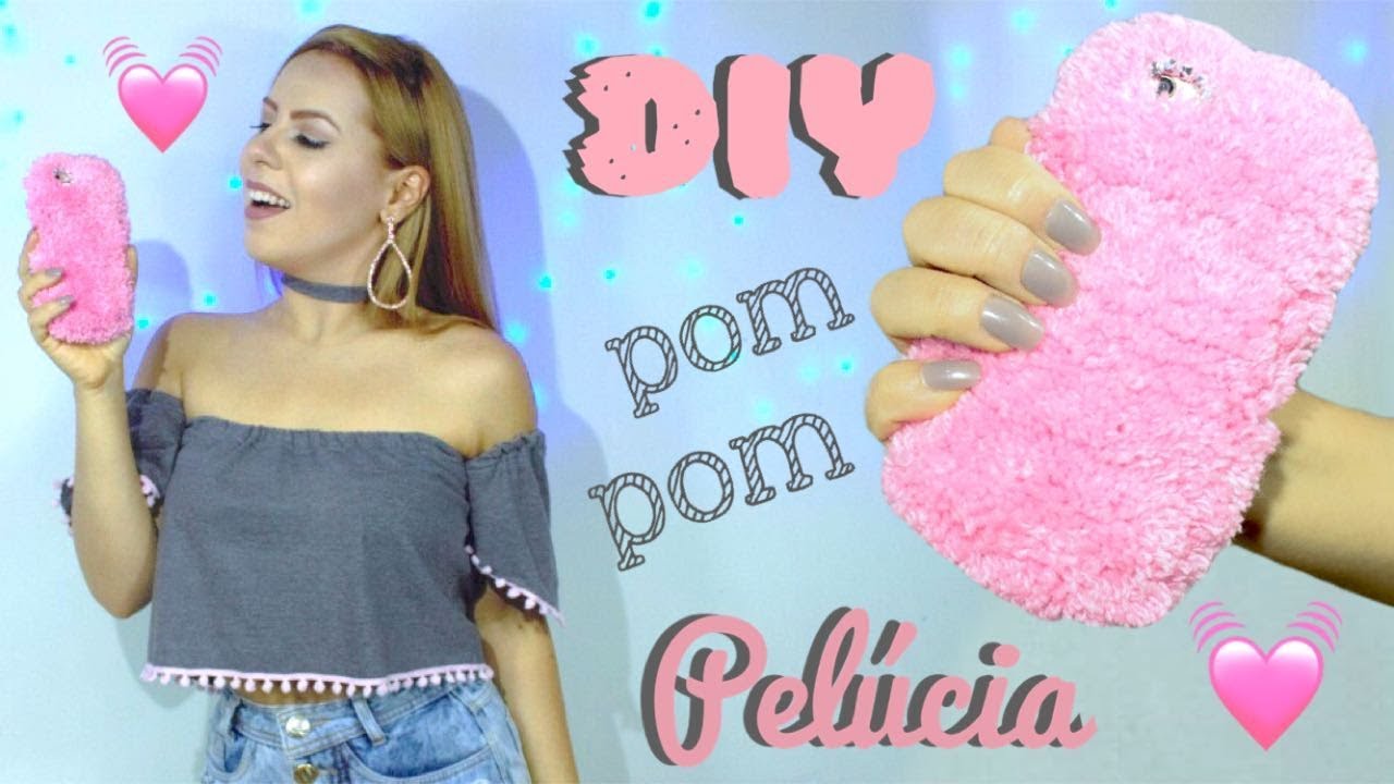 DIY - PELÚCIA / CAPINHA - CROPPED POM POM (SEM COSTURA) - YouTube