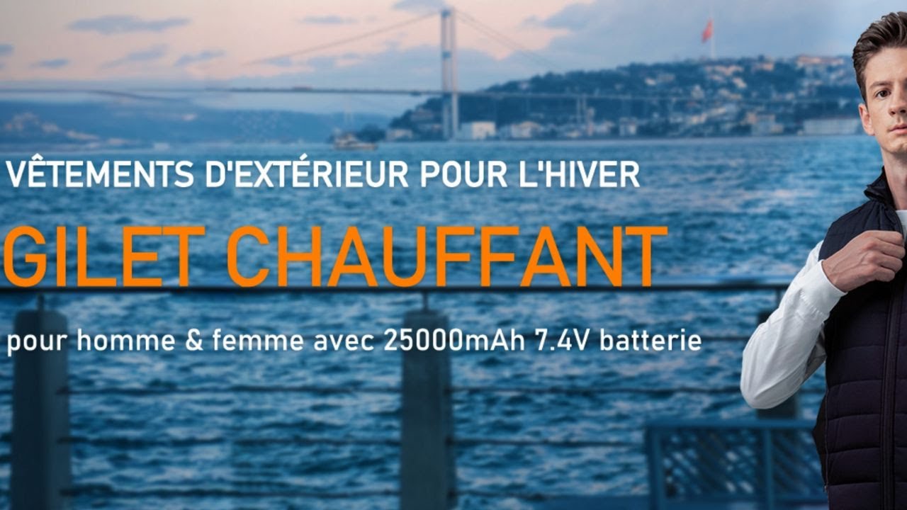 Présentation Gilet chauffant avec batterie incluse 