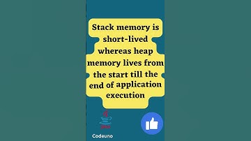 Heap vs Stack memory | Java Interview Questions #shorts #javaprogramming