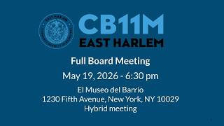 CB11M Full Board Meeting - May 19, 2026