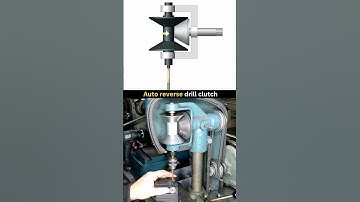 Auto Reverse Drill Clutch Mechanism - Thread Tapping Machine ✅ #cadcam #mechanical #engineer #mech