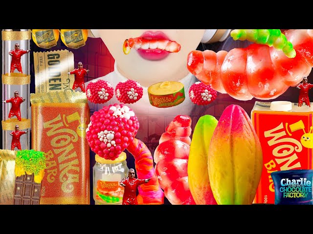 ASMR Wonka Charlie Chocolate Factory 🍫MUKBANG Oompa Loompa Land LAVA Cacao 웡카 먹방 咀嚼音 Eating Sounds