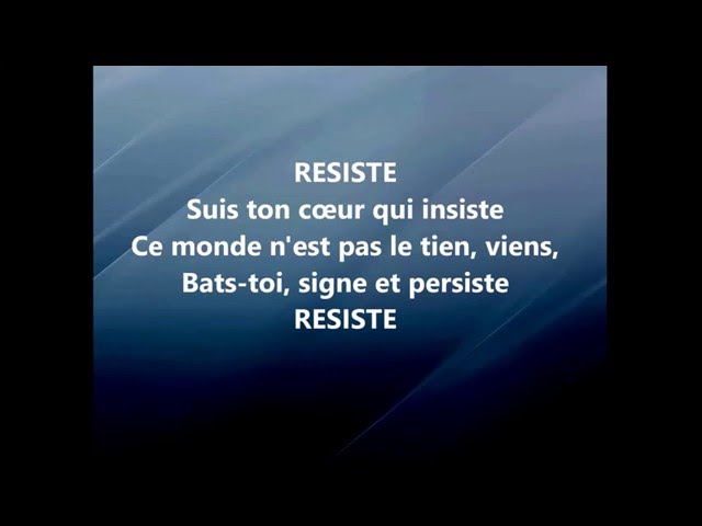 France Gall ' RESISTE' (Lyrics/Paroles) class=