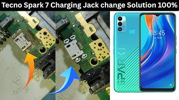 Tecno Spark 7 Charging Problem jumper Solution || Tecno Spark 7 Charging Jack change @opyttelecom