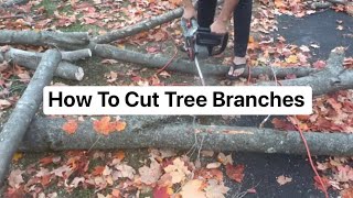 How to Cut Tree Branches Over House Without Hitting the Roof and Cleaning after Cutting