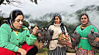 Delicious Mountain Village Food | Cooking Partridge and Free-Range Chicken Over a Wood Fire