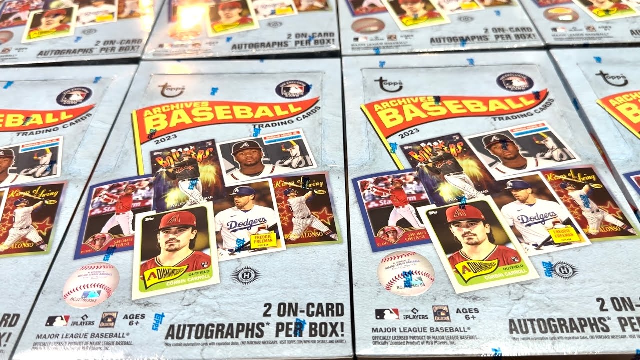 NEW RELEASE! 2023 TOPPS ARCHIVES BASEBALL CARDS! - YouTube