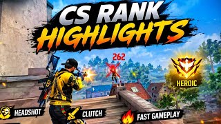 Free Fire MAX CS Rank Highlights 🔥 Insane Clutch & Headshots | CS Ranked Gameplay | 7H Gaming