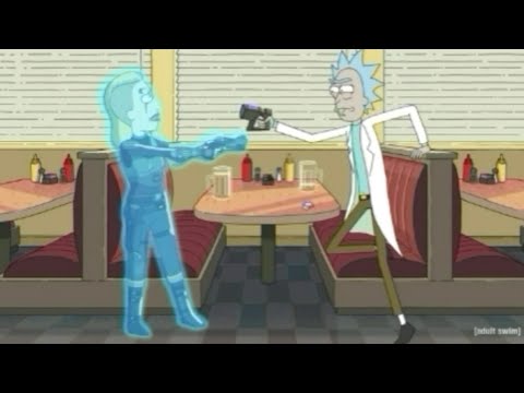 Rick and Morty - Rick Shots Beth With A Freeze Ray