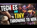 Techies & Tiny Throwing to Win! - DotA 2 Funny Moments