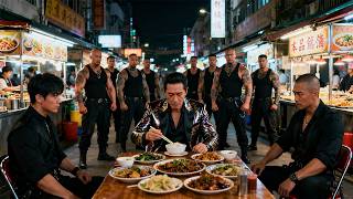 吃宵夜窮小夥竟隱世高手，惡霸惡意清場飆車得罪窮小夥，怎料一招讓黑幫佬大當場跪地求饒。