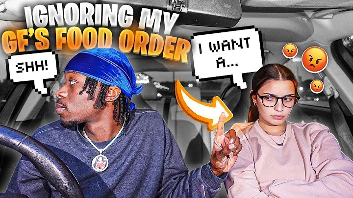IGNORING MY GF DRIVE THRU ORDER !!! * HILARIOUS REACTION *