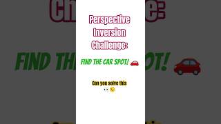 Perspective Inversion Challenge: Find the Car Spot! 🚗 #MindBend #IQTest #Shorts
