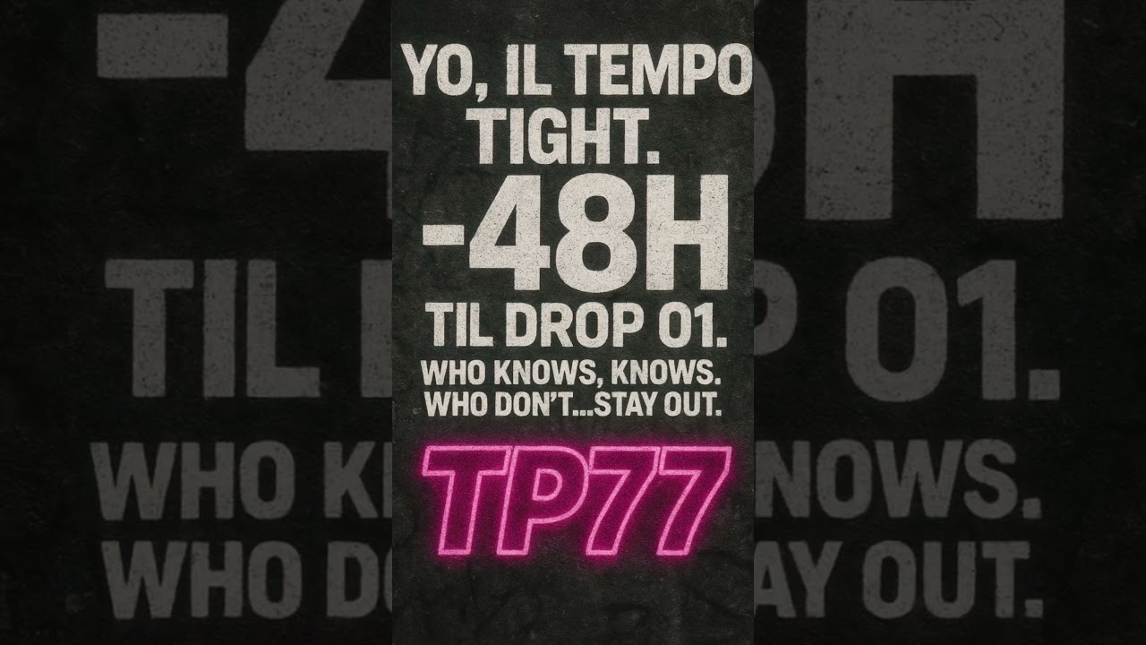 🎤 Yo, time is running out.⏳ -48 hours until DROP01.