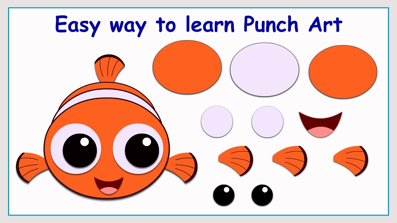 Punch Art Little Nemo / Punch Art / Paper Crafting / Stamping / Card making / Scrap booking