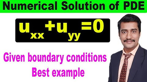 Numerical solution of PDE given boundary conditions best example