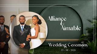 🔴Alliance And Aiamable Wedding Ceremony ||🔴Live🔴||