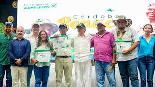 Firma de jurisdicción agraria, entrega de 3600 hectáreas para familias campesinas damnificadas [...]