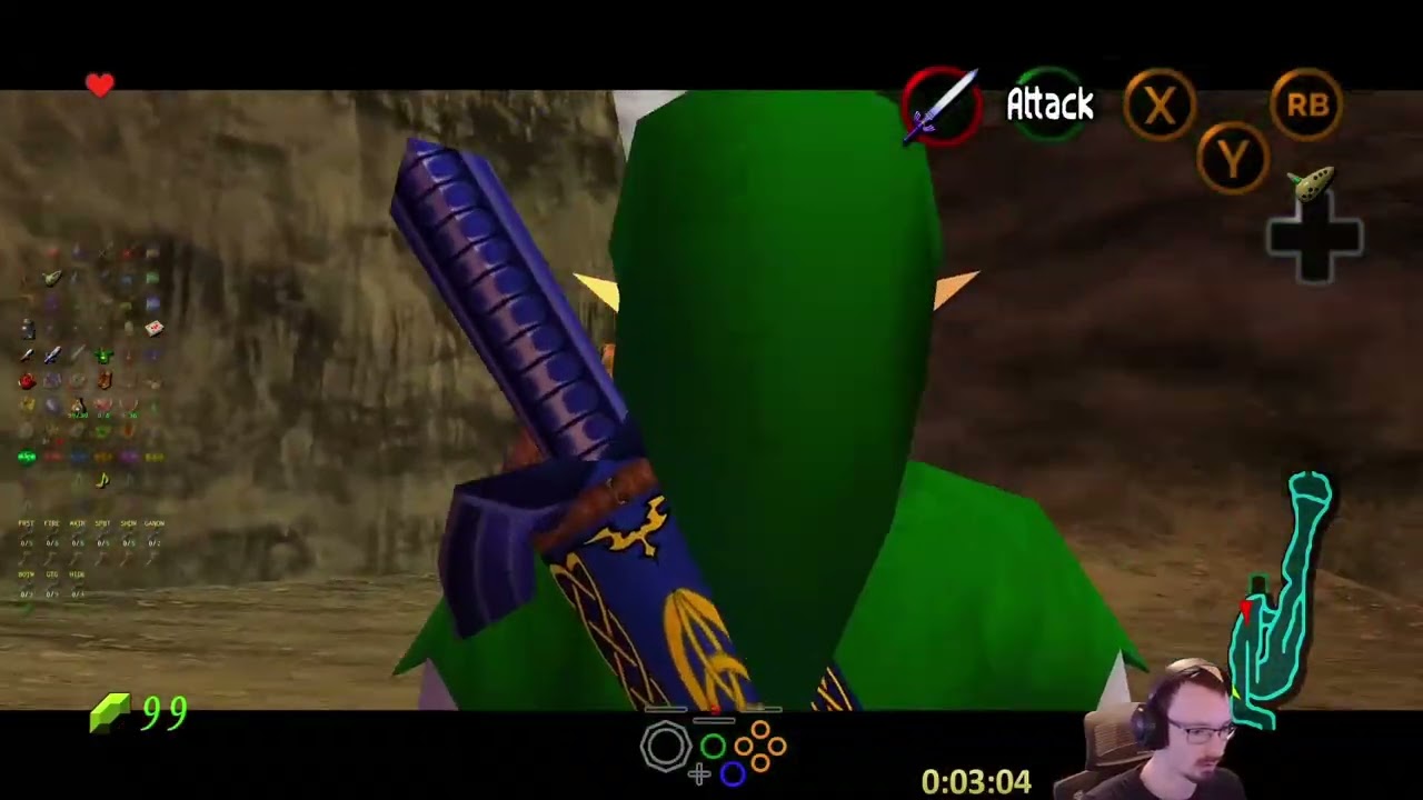 No Hit Ocarina of Time Randomizer - Attempt 68
