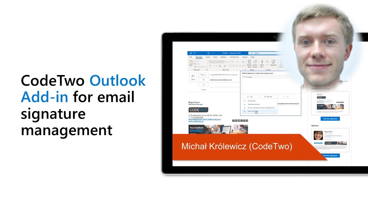 Email signatures - Use Outlook add-in - Add Outlook (client-side)  signatures