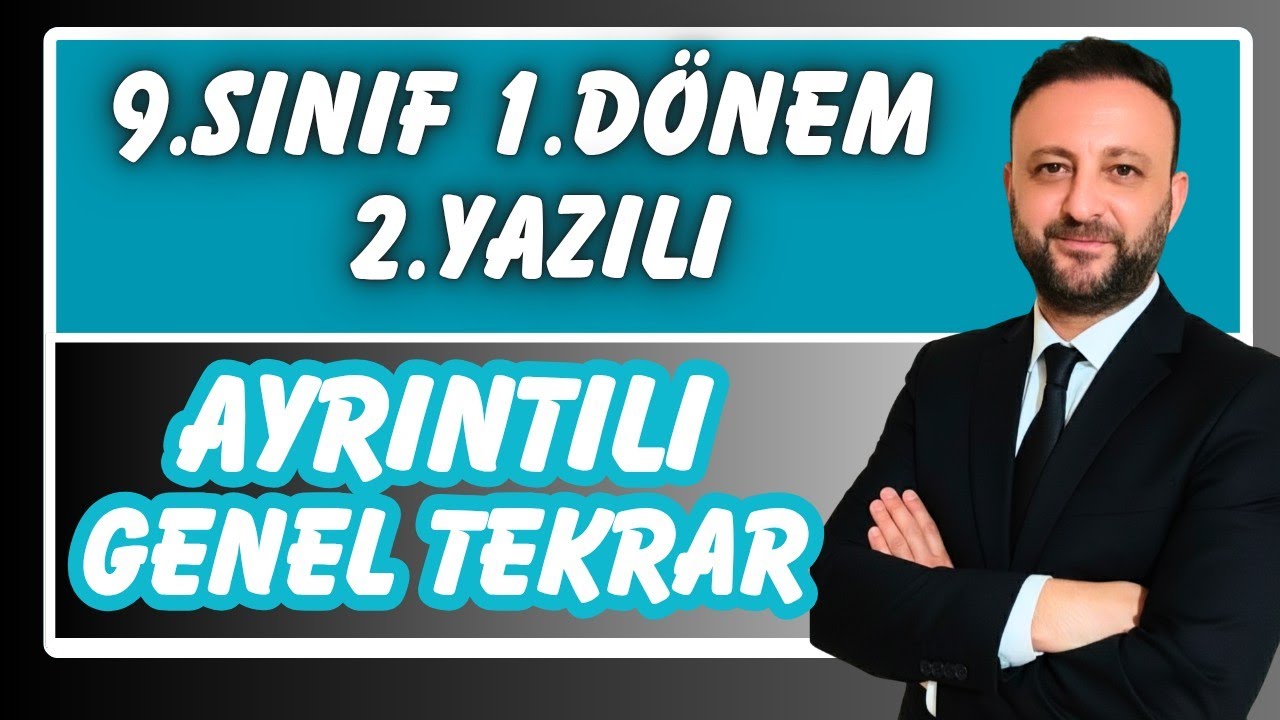 9.SINIF FİZİK 1.DÖNEM 2.YAZILIYA HAZIRLIK | AYRINTILI GENEL TEKRAR 2025-2026