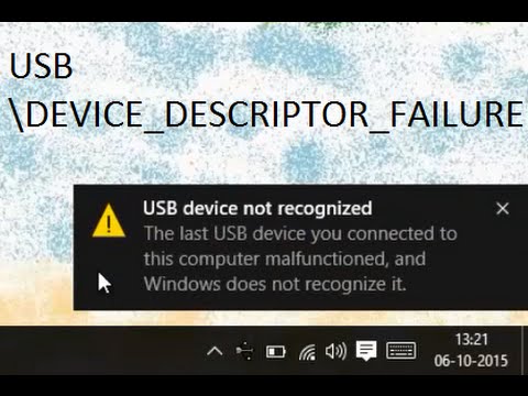 How To Fix Unknown Usb Device Device Descriptor Request Failed