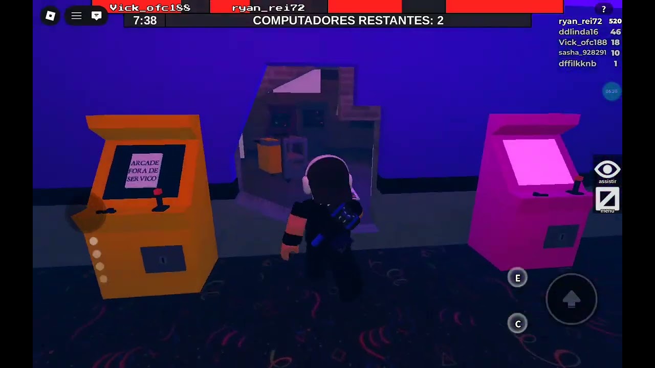 UMA PARTIDA DE SOBREVIVENTE NO ARCADE 