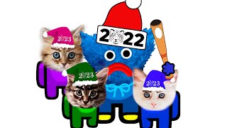 Good BYE 2022. Pushcats Cat cartoon Animation